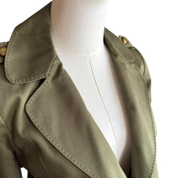 Cynthia Steffe Vintage Olive Green Military Style Blazer Jacket Women’s XS - Picture 4 of 6